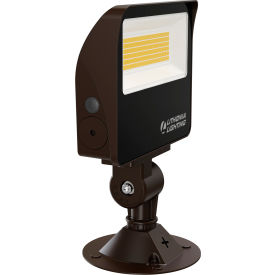 Adjustable Lumen Output Floodlight with Knuckle & Yoke, Dark Bronze