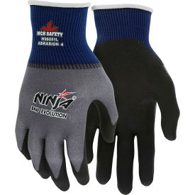 Ninja Evolution Gloves, 15 Gauge Ingenia, Nitrile Coated Palm/Fingertips, 12 Pairs