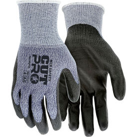 Cut Pro Gloves, PU Coated Palm/Fingers, Cut A4, Abrasion 4, Puncture 3, 1 Pair
