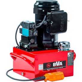 Hydraulic Electric Pump, 1.5 HP, 3 Gallon Reservoir, 4 Way/3 Position Solenoid Locking Valve, 10' Pendant