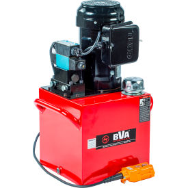 Hydraulic Electric Pump, 1.5 HP, 5 Gallon, 4 Way/3 Position Solenoid Locking Valve, 10' Pendant
