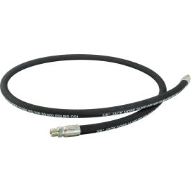 Hydraulic Rubber Hydraulic Hose, 3/8"ID 6'L, 3/8"-18 NPTF
