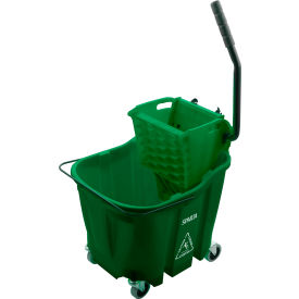 Mop Bucket Combo w/ Sidepress Wringer, 35 qt Bucket Capacity, Green