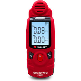 Triplett Formaldehyde and TVOC Meter, Backlit Dual LCD