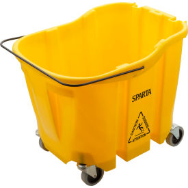 Mop Bucket, 35 qt Bucket Capacity, Yellow