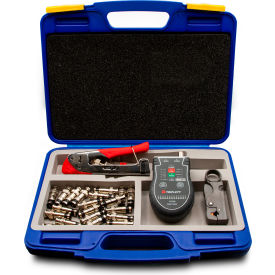 Universal Compression Tool Kit w/ Wire Cutter, Connectors and Cable Tester