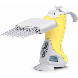 Celltreat 0.5-20L Pipette, Ovation, Electronic Multichannel, Yellow