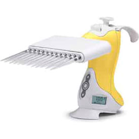 0.5-20L Pipette, Electronic Multichannel, Yellow