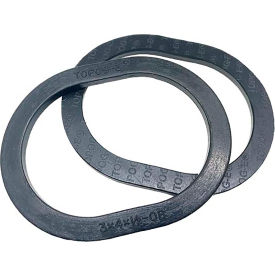 Handhole Gasket, 4-1/2" x 6" x 5/8", Black Rubber, Obround, 2 Pack