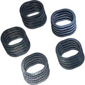 Handhole Gasket, 3" x 4-1/2" x 9/16", Black Rubber, Obround, 25 Pack