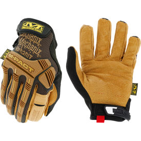 Durahide M-Pact Leather Work Gloves, Brown, Large