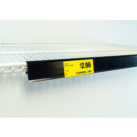 Price Tag Holder For Double Wire Cooler Shelf, 28"L, Black, 50/Case
