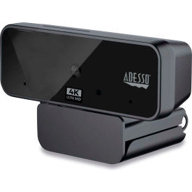 CyberTrack H6 4K USB Fixed Focus Webcam with Microphone, 8 Mpixels, Black