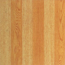 Self Adhesive Vinyl Floor Tile 12" x 12", Light Oak Plank-Look, 20 Pack