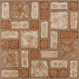 Self Adhesive Vinyl Floor Tile 12" x 12", Cobble Mosaic, 9 Pack