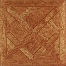 Self Adhesive Vinyl Floor Tile 12" x 12", Classic Parquet Oak, 20 Pack