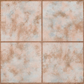 Portfolio Self Adhesive Vinyl Floor Tile 12" x 12", Rustic Clay Square, 9 Pack