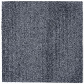 Self Adhesive Carpet Floor Tile 12" x 12", Smoke, 12 Pack