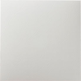 Self Adhesive Vinyl Floor Tile 12" x 12", White, 20 Pack