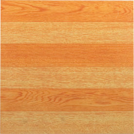 Sterling Self Adhesive Vinyl Floor Tile 12" x 12", Light Oak Plank, 45 Pack