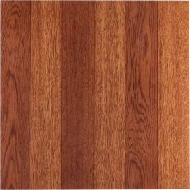 Self Adhesive Vinyl Floor Tile 12" x 12", Medium Oak Plank, 20 Pack