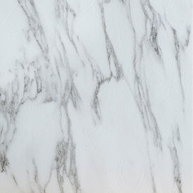 Tivoli Self Adhesive Vinyl Floor Tile 12" x 12", Bianco Marble, 45 Pack
