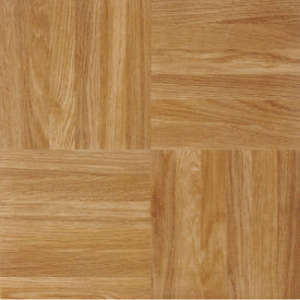 Self Adhesive Vinyl Floor Tile 12" x 12", Oak Parquet, 20 Pack