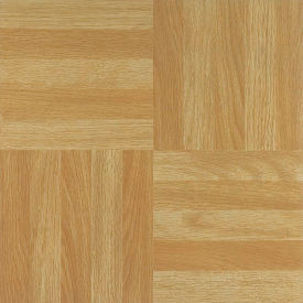 Self Adhesive Vinyl Floor Tile 12" x 12", Four Finger Square Parquet, 45 Pack