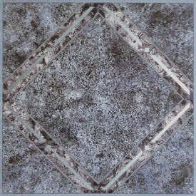 Self Adhesive Vinyl Floor Tile 12" x 12", Metallic Marble Diamond, 20 Pack