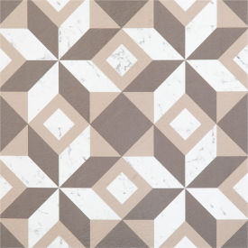 Retro Self Adhesive Vinyl Floor Tile 12" x 12", Prism Marble, 20 Pack