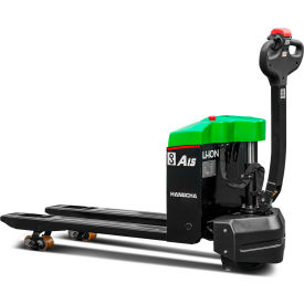 Electric Lithium-ion Walkie Pallet Jack, 3000 lb. Capacity, 27"W x 48"L Forks