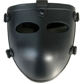 Mask for Airsoft and Paintball, Adjustable straps, Lightweight and durable design, Black color.