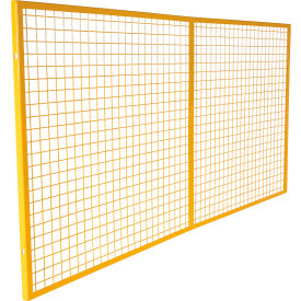 Steel Pallet Rack Back Guard, 7-3/8" x 110-13/16" x 48-1/2", Yellow