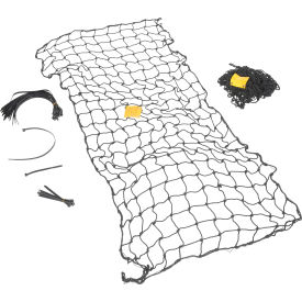 Nylon Pallet Rack Netting, 2 Nets, 99" x 3/16" x 96", 2500 Lb Capacity, Black