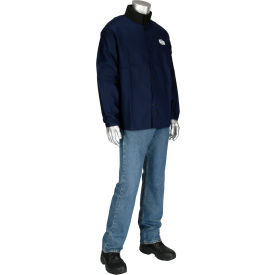 9oz 30" Sateen Cotton Jacket, Navy, 2XL