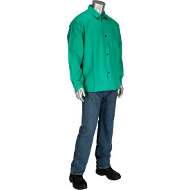30" FR Twill Cotton Jacket, 9oz, Green, M