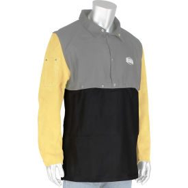 FR Cotton Apron w/ Black Anodized Snap, Dark Brown, 4XL