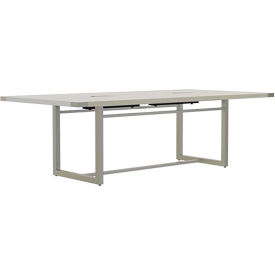Mirella Conference Table, Sitting-Height, 8'L, Rectangle, White Ash