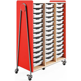 Whiffle Typical 12 Triple, 19-3/4"D x 43-1/4"W x 60"H, Red