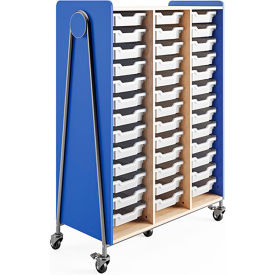 Whiffle Typical 12 Triple, 19-3/4"D x 43-1/4"W x 60"H, Spectrum Blue