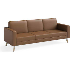 Lounge Sofa, 30"D x 77"W x 28"H, Cognac