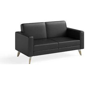 Lounge Settee, 30"D x 54"W x 28"H, Black