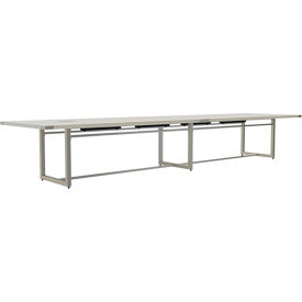 Mirella Conference Table, Sitting-Height, 16'L, Rectangle, White Ash