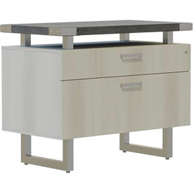 Mirella Lateral File, 20"D x 36"W x 29-1/2"H, Stone Gray