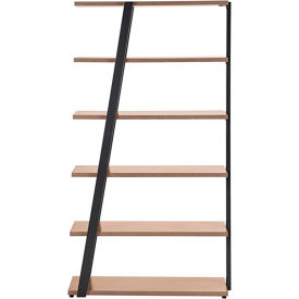 5 Shelf Bookshelf, 13-1/2"D x 36-3/4"W x 67-1/2"H, Sand Dune