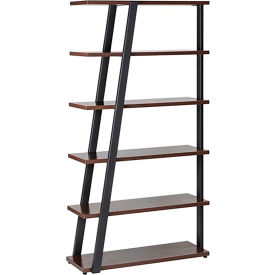 5 Shelf Bookshelf, 13-1/2"D x 36-3/4"W x 67-1/2"H, Southern Tobacco