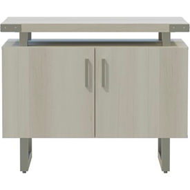 Mirella Storage Cabinet, 20"D x 36"W x 29-1/2"H, White Ash