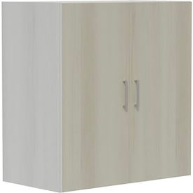 Mirella Wood Door Storage Cabinet, 20"D x 36"W x 38"H, White Ash