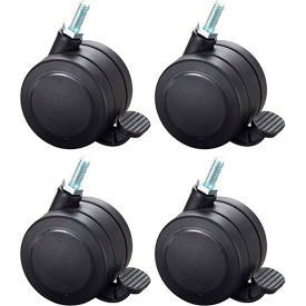 Hard Floor Casters for AlphaBetter (Set of 4), Black