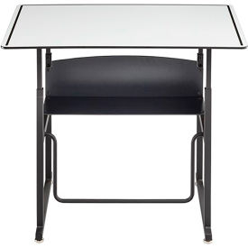 AlphaBetter Height-Adjustable Desk, Premium or Dry Erase Top, 36 x 24"